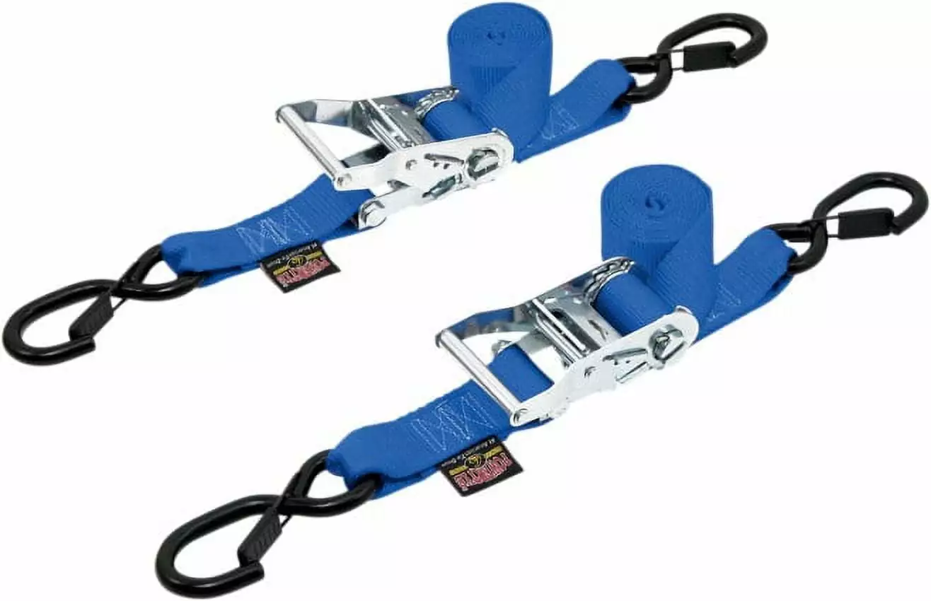 Powertye 1.5 Ratchet w/Safety Latch Hooks Blue (30573-S)