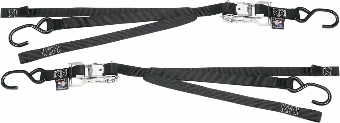 FENG20 2 Inch Wide. 25 Foot Long Replacement Strap with Black Flat Hook - Heavy Duty. Durable Strap That Can Be Used With A Ratchet Or Winch To Tie Down Cargo For Transporting Items - 2...