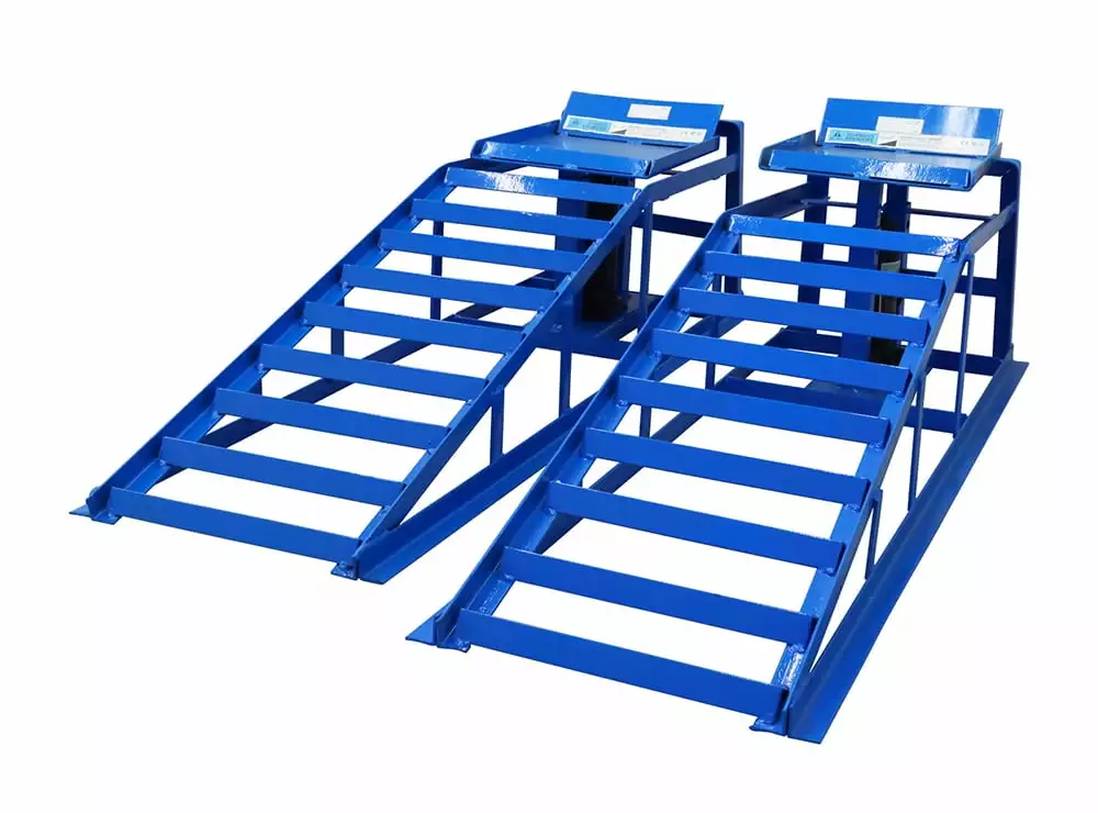 PreAsion Car Maintenance Ramp Auto Service Ramps Lifts Tool 1 Pair3 TonsIron Material Car Repair Bracket with 5T Jack