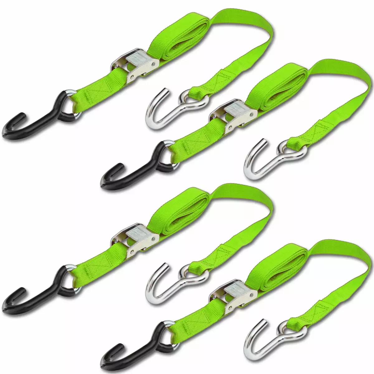 2024 Ratchet Strap Polyester Heavy Duty Tie Down Strap with Ratchet Buckle for Car Truck Luggage Goods(8 Meters26.2ft )