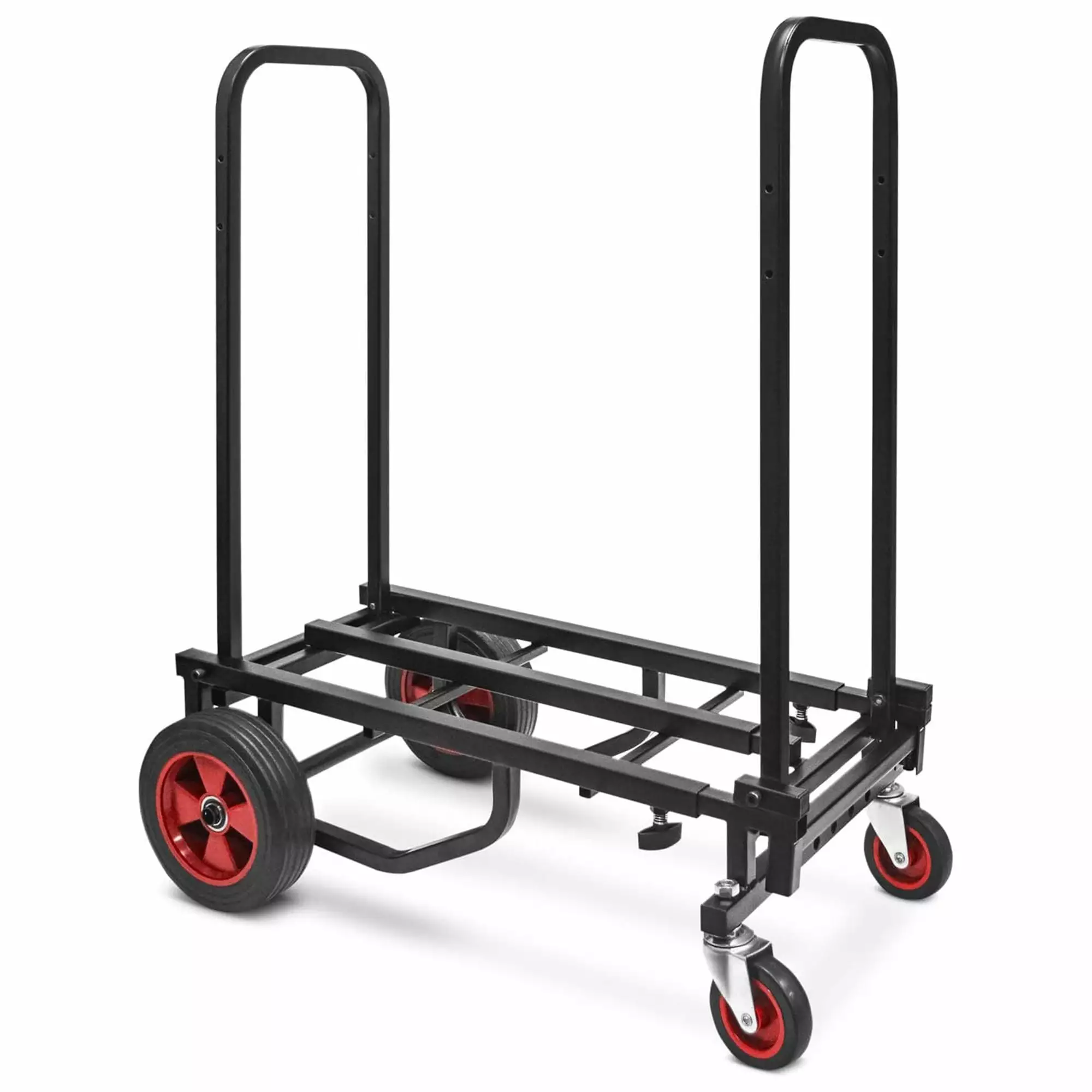 Open Box Pyle Adjustable Folding Hand Truck Dolly Platform Equipment Cart.Black