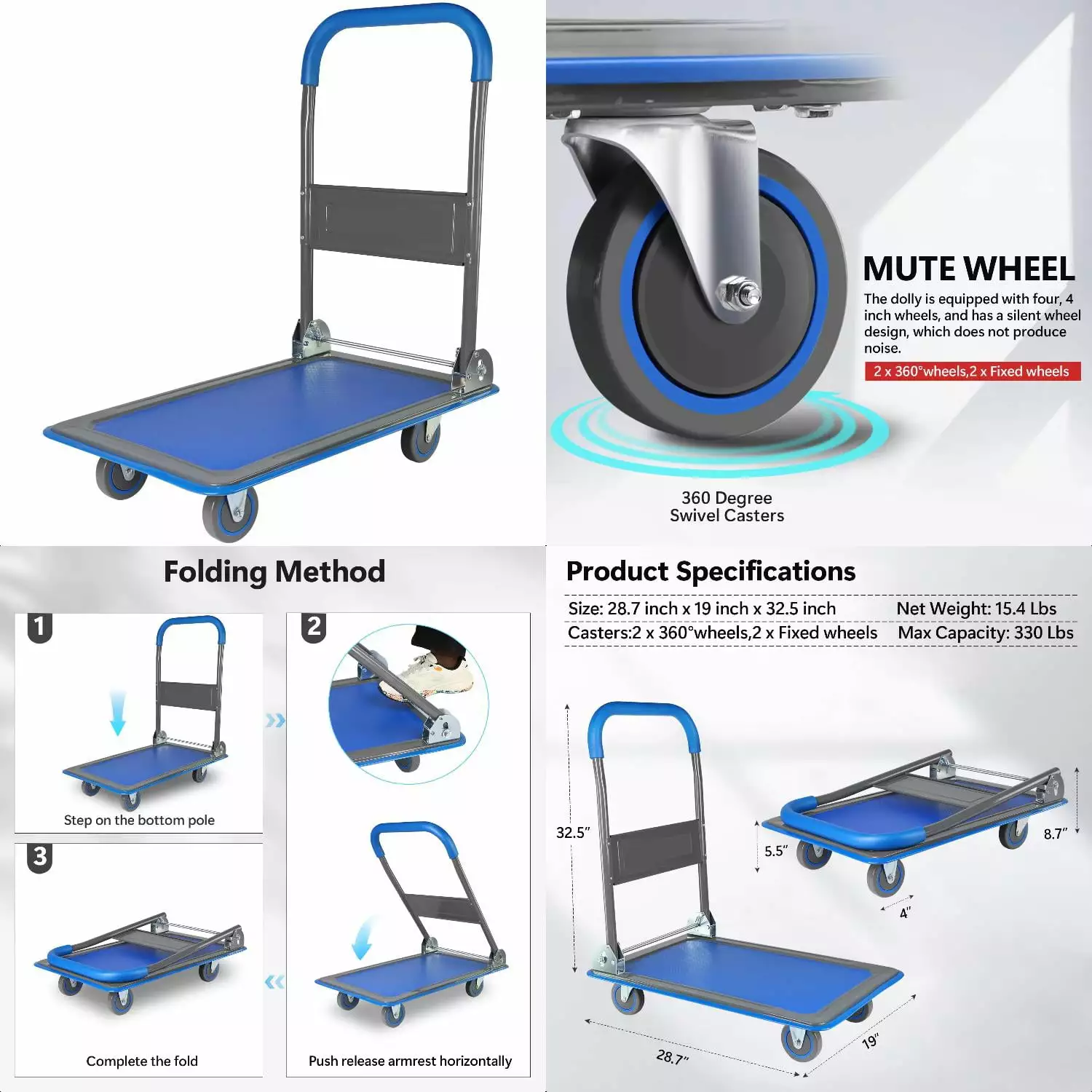 A-Frame Trailer Jack with Foot and Mounting Hardware