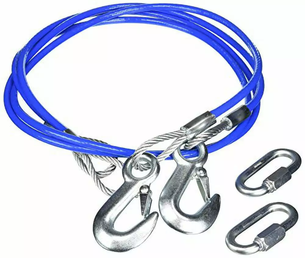 ROADMASTER 645 Safety Cable 8.000 Pound Capacity Single Hook 64 Inch Straight Cable - One Pair