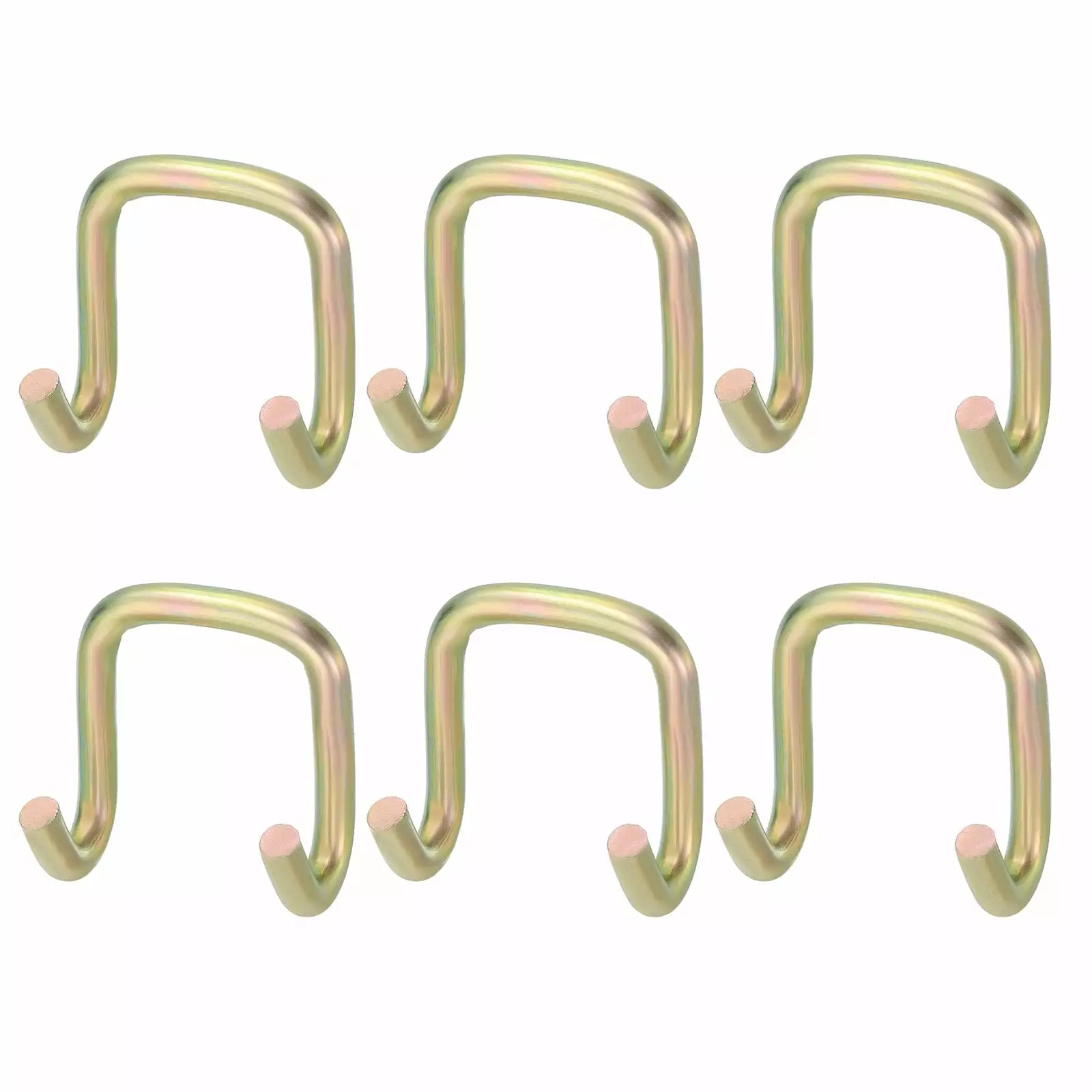 Ratchet Double J Strap Hook Load 8818 Lbs Zinc Color for 2 Tie Down Strap Webbing. 4 Pack