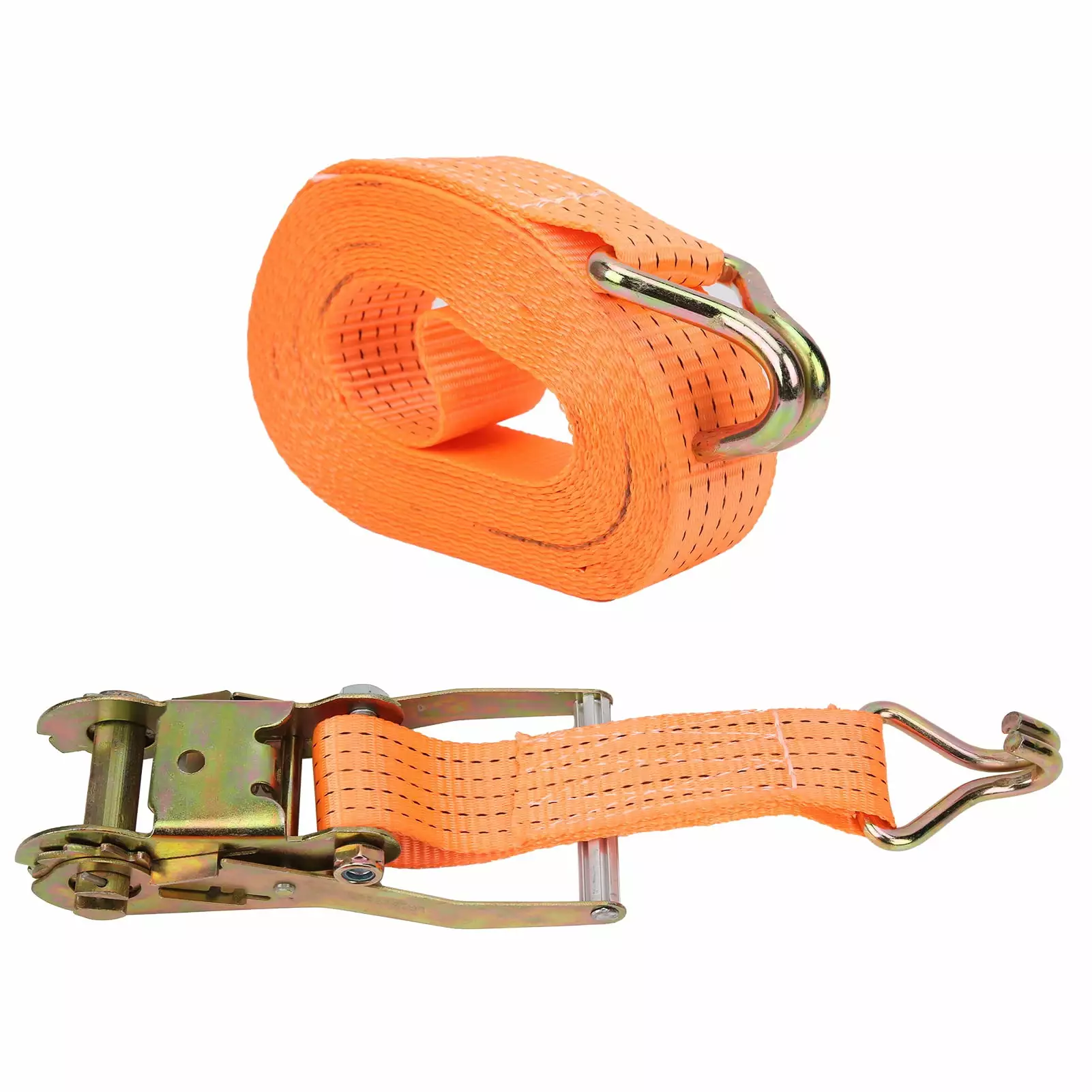 Ratchet Tie Down Cargo Strap Fix Tensioner Polyester + Alloy Steel Hand Tools 2inx10meter