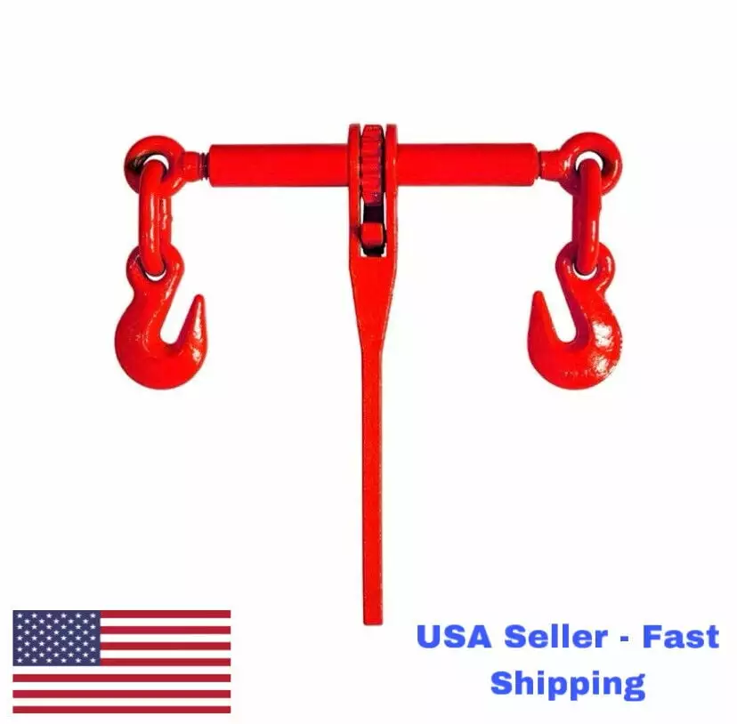 Take Control 2 Pack Ratchet Tie Down Axle Straps 2x8' W/ Snap Hooks Trailer Car