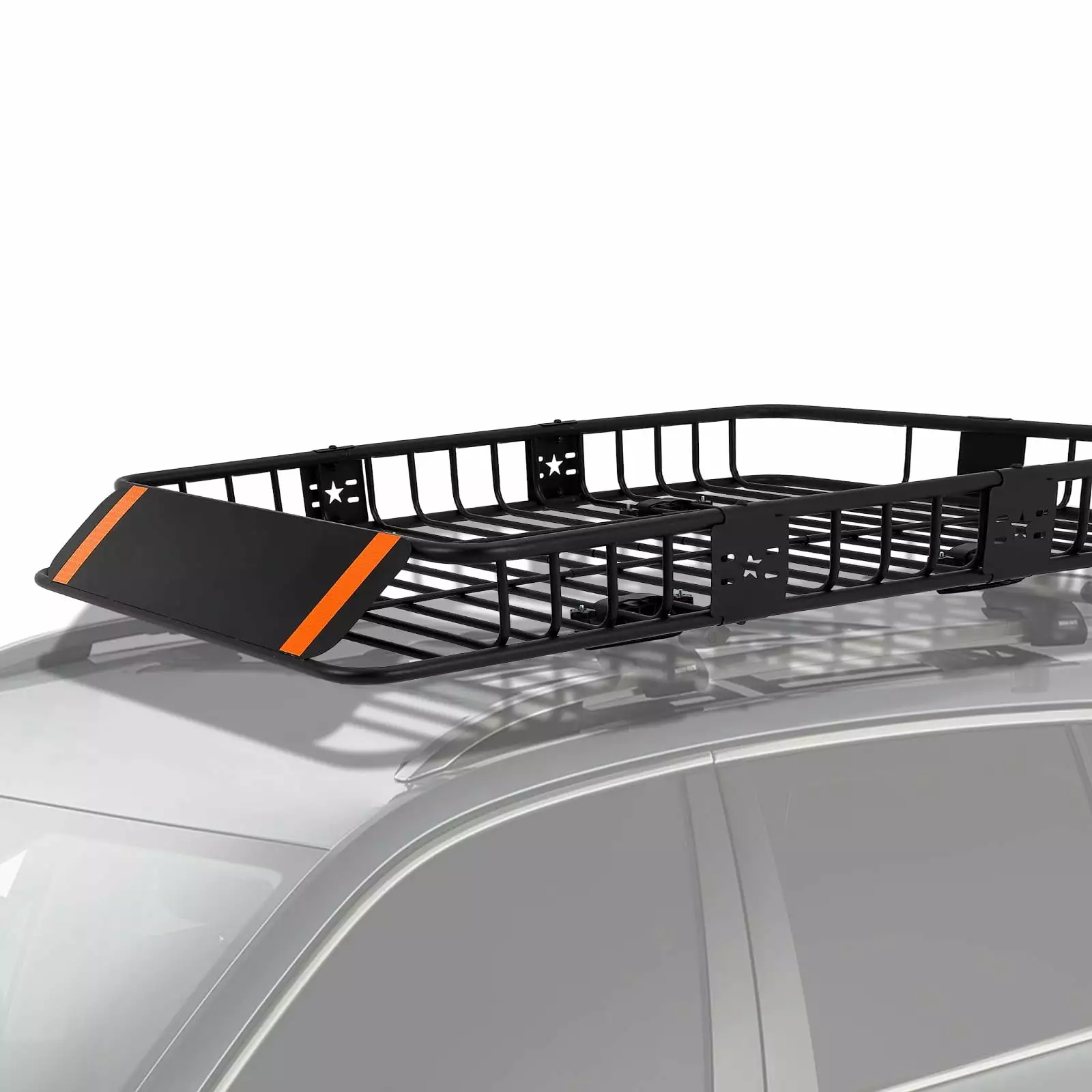 Roof Rack Basket. Cargo Carrier with Extension Black Car Top Luggage Holder. 200LBS Heavy Duty. Carrier Basket for SUV. Truck or RV Camping Storage Steel Construction