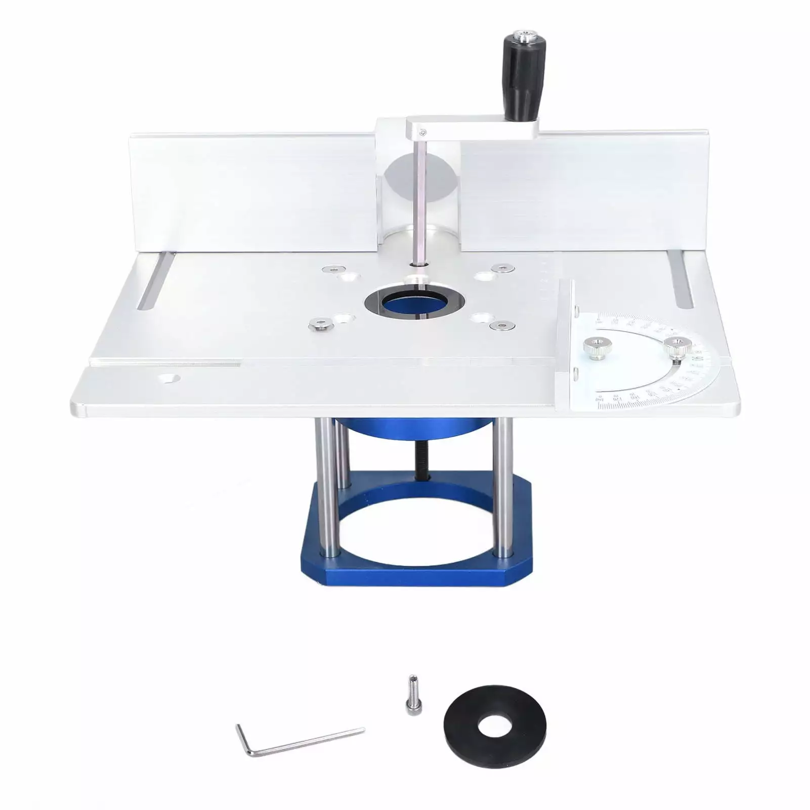 Router Table Lifting System Base Aluminum Alloy Router Lifting Platform for 64 to 65mm Diameter Milling Machine