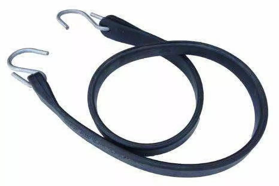 Rubber Tarp Straps w/ Crimped S Hooks BOX OF 50 | LENGTH OPTIONS Size: 9 inch