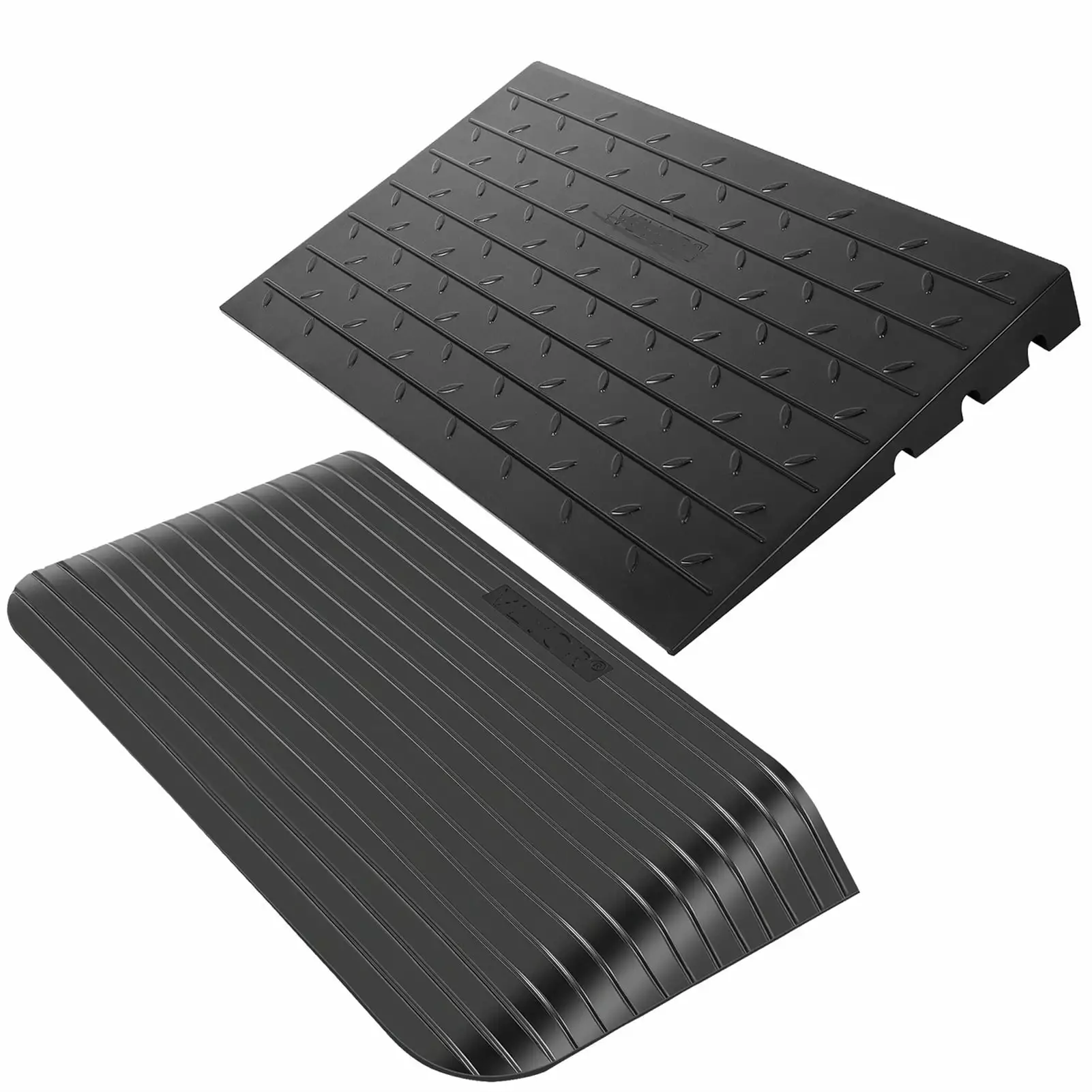 Rubber Threshold Ramp Speed Reducer Ramp Mat Pad Car Trailer Truck Bike Motorcycle Wheelchair Curb Ramp Portable