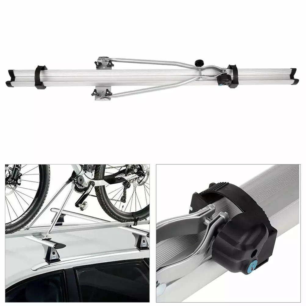 SCITOO Mounted on Car SUV Roof Rack Crossbar Top Roof Bike Rack Bike Carrier Vehicle Attachment Holder