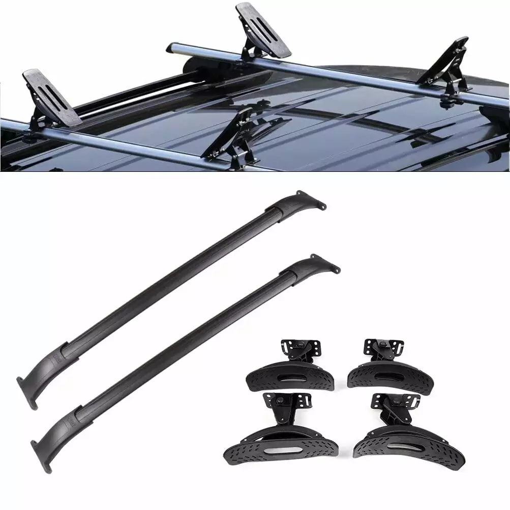 SCITOO Roof Rack Baggage Carrier For Cadillac Escalade 2015-2020.for Chevrolet Suburban 2015-2020.for Chevrolet Tahoe 2015-2020.for GMC Yukon 2015-2020 Roof Top Rack & Saddles Kayak Carrier Set