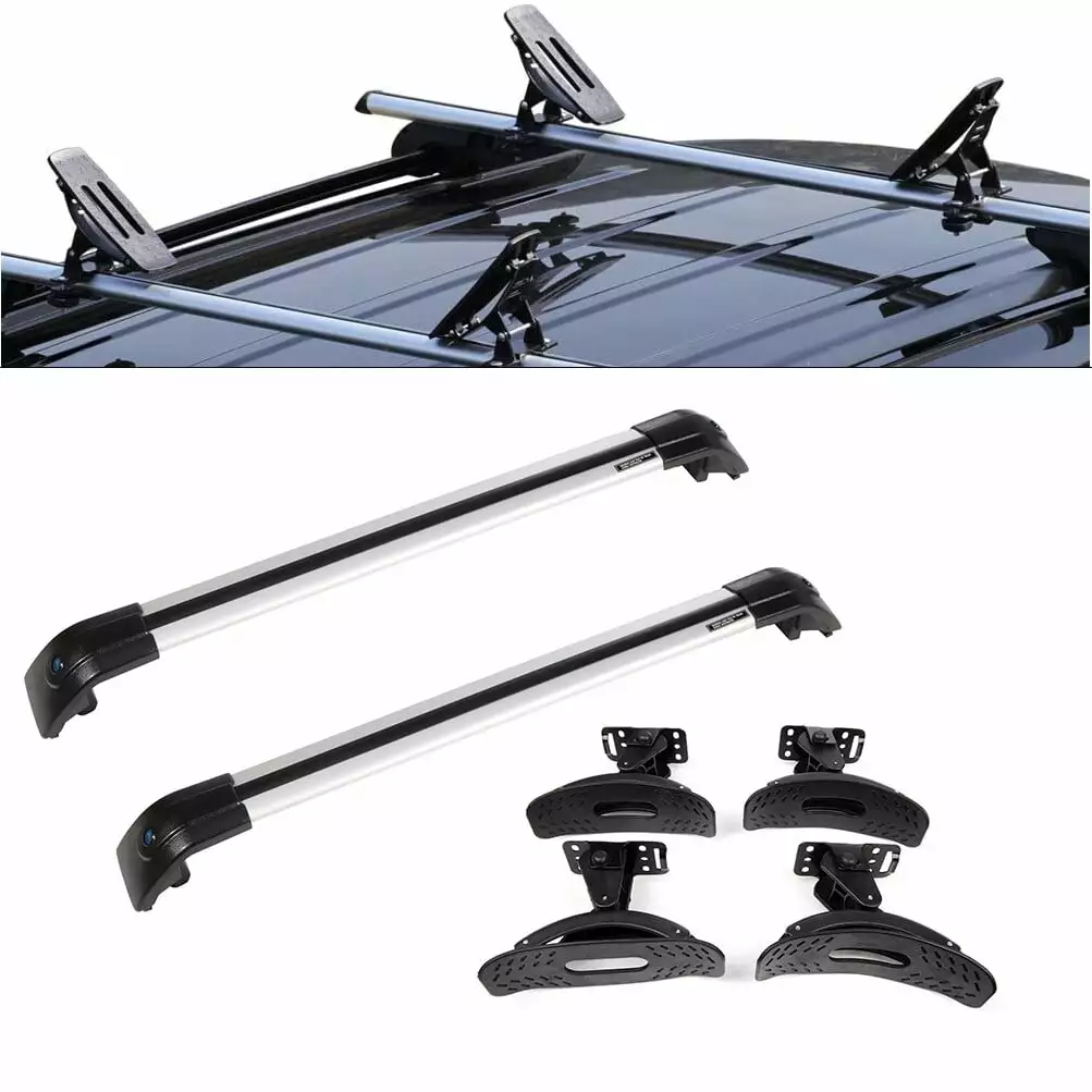 SCITOO Roof Rack Baggage Carrier For Hyundai Santa Fe 2013-2017 Roof Top Rack & Saddles Kayak Carrier Set