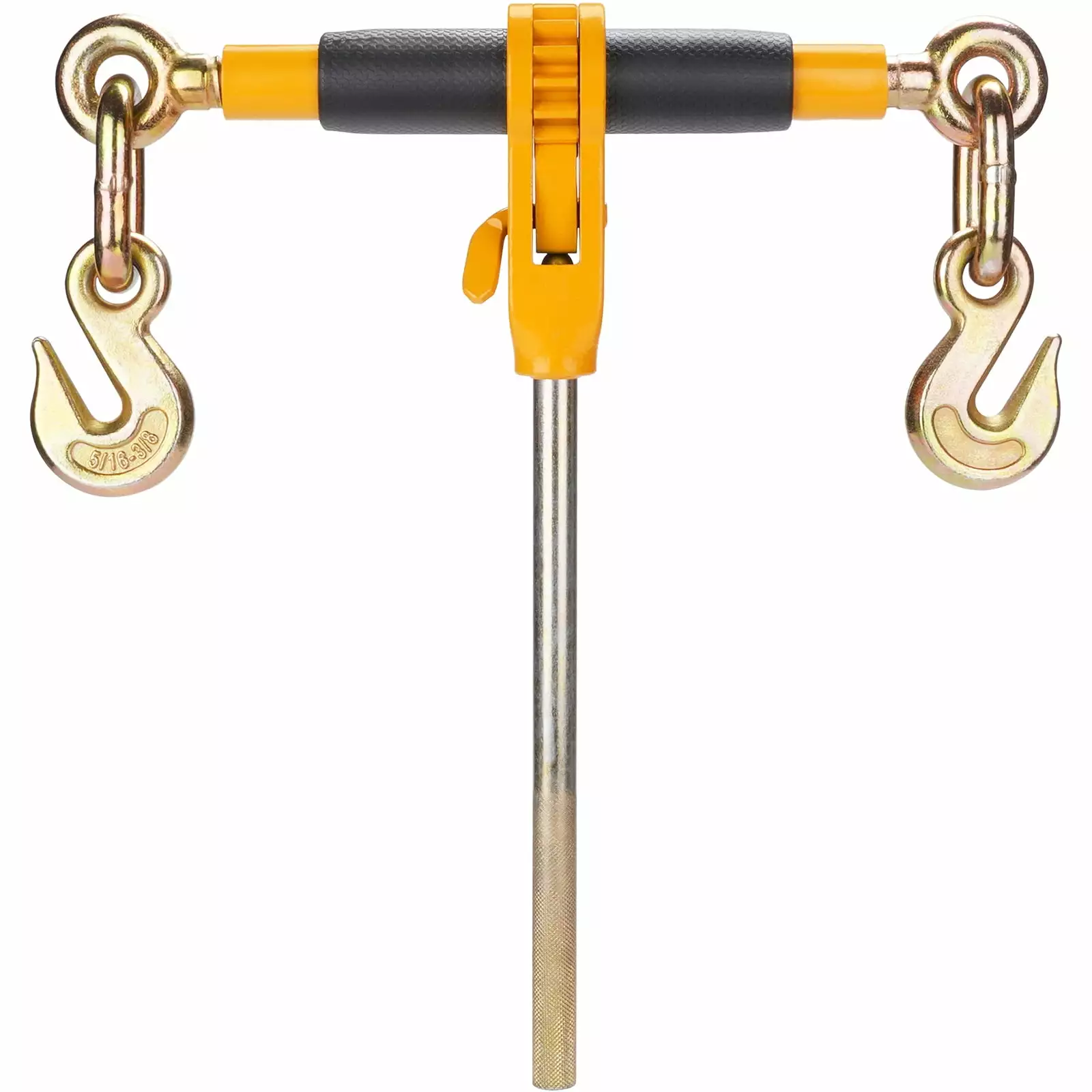 SKYSHALO Chain Tightener. 3/8-1/2 Robust Load Securer. G80 Hooks. 12000 lbs Capacity. Efficient Anti-slip Handle. for Secure Hauling on Flatbeds. Trucks. Trailers. 4 Pack