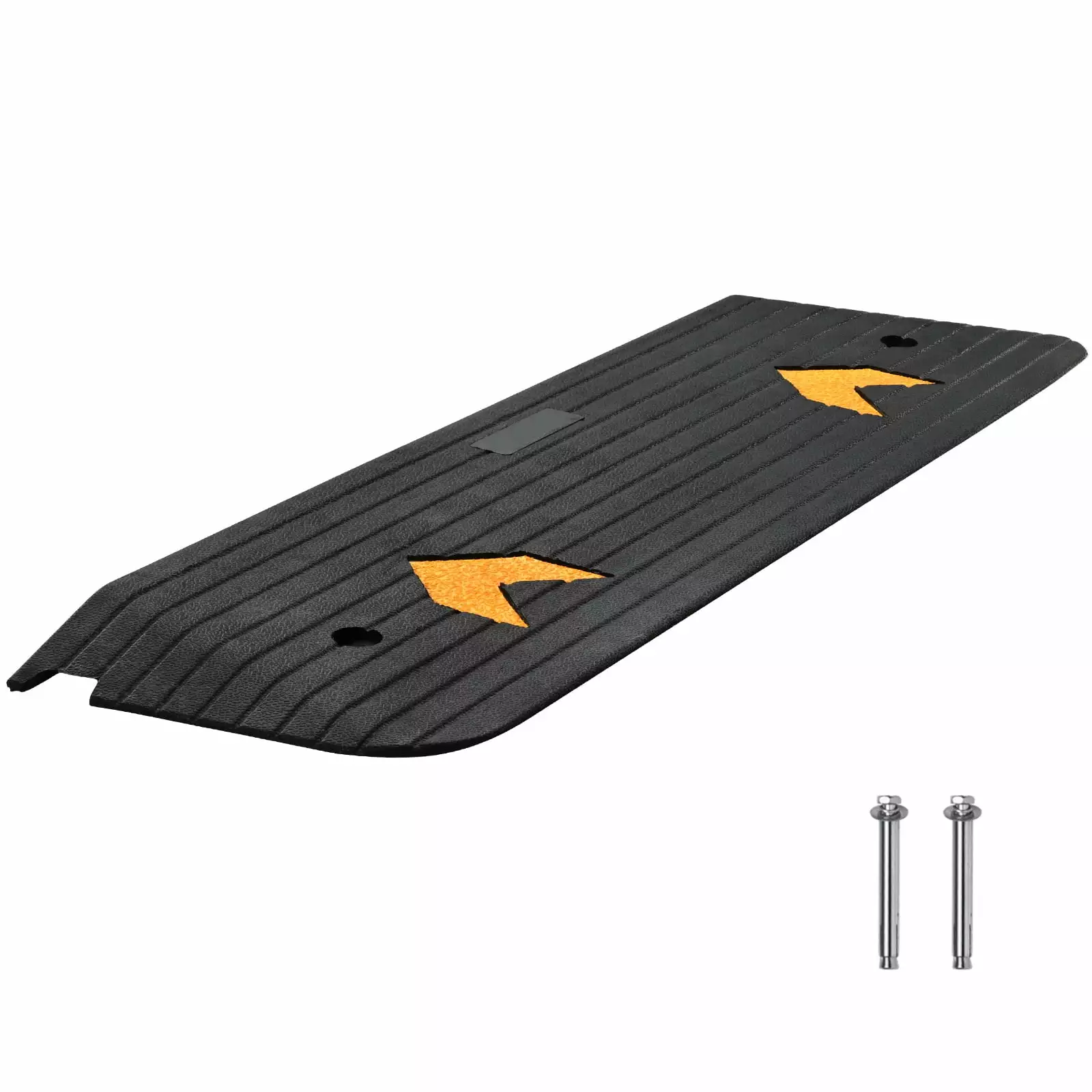 SKYSHALO Rubber Threshold Ramp Door Ramp 1 Rise 33069 lbs Load Rubber Curb Ramp