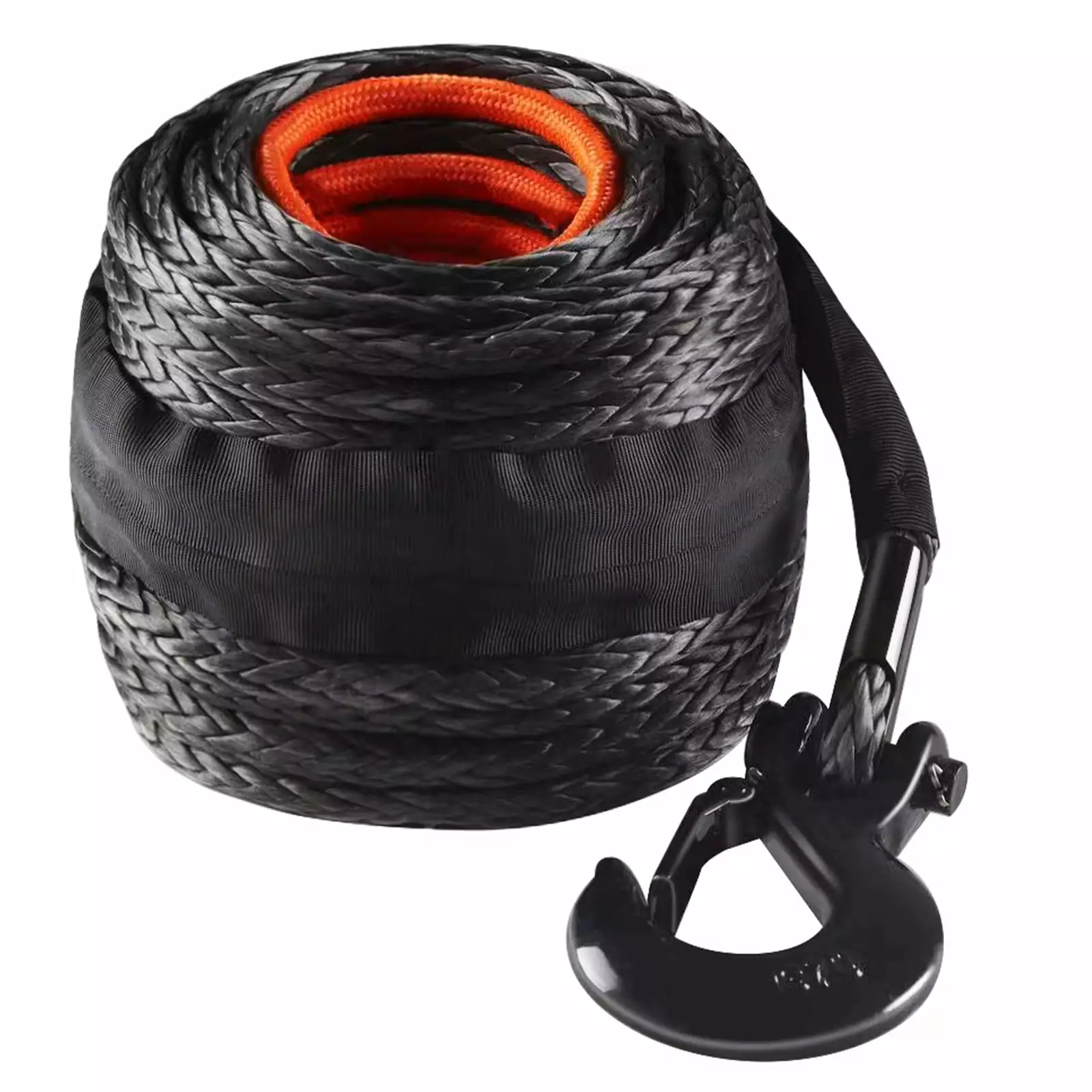 SKYSHALO Synthetic Winch Rope Winch Line Cable 1/2 x 92' 32000 lbs for SUV Truck