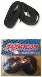 SUP ATX Tie Down Straps for Paddleboard. Black. 14'