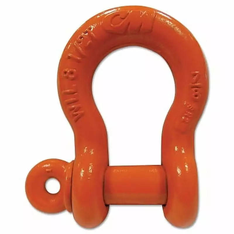 Screw Pin Anchor Shackles. 1 In Bail Size. 21 Tons. Orange Paint| 1 Each