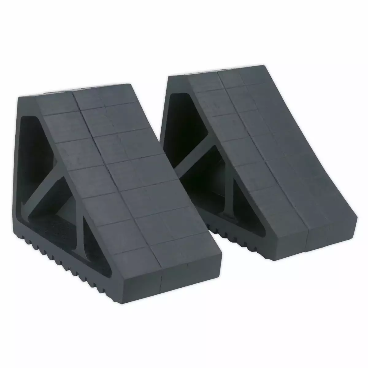 Sealey Wc02 Rubber Wheel Chocks 3.3Kg - Pair