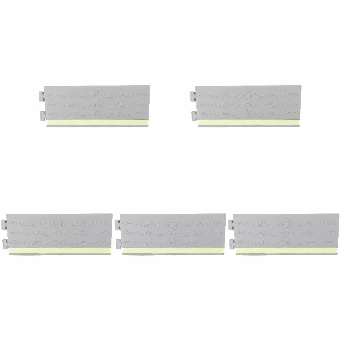 Set of 5 Door Sill Pad Ramp for Step Automotive Electric Bike Cars Motorcycle Household Office Plastic