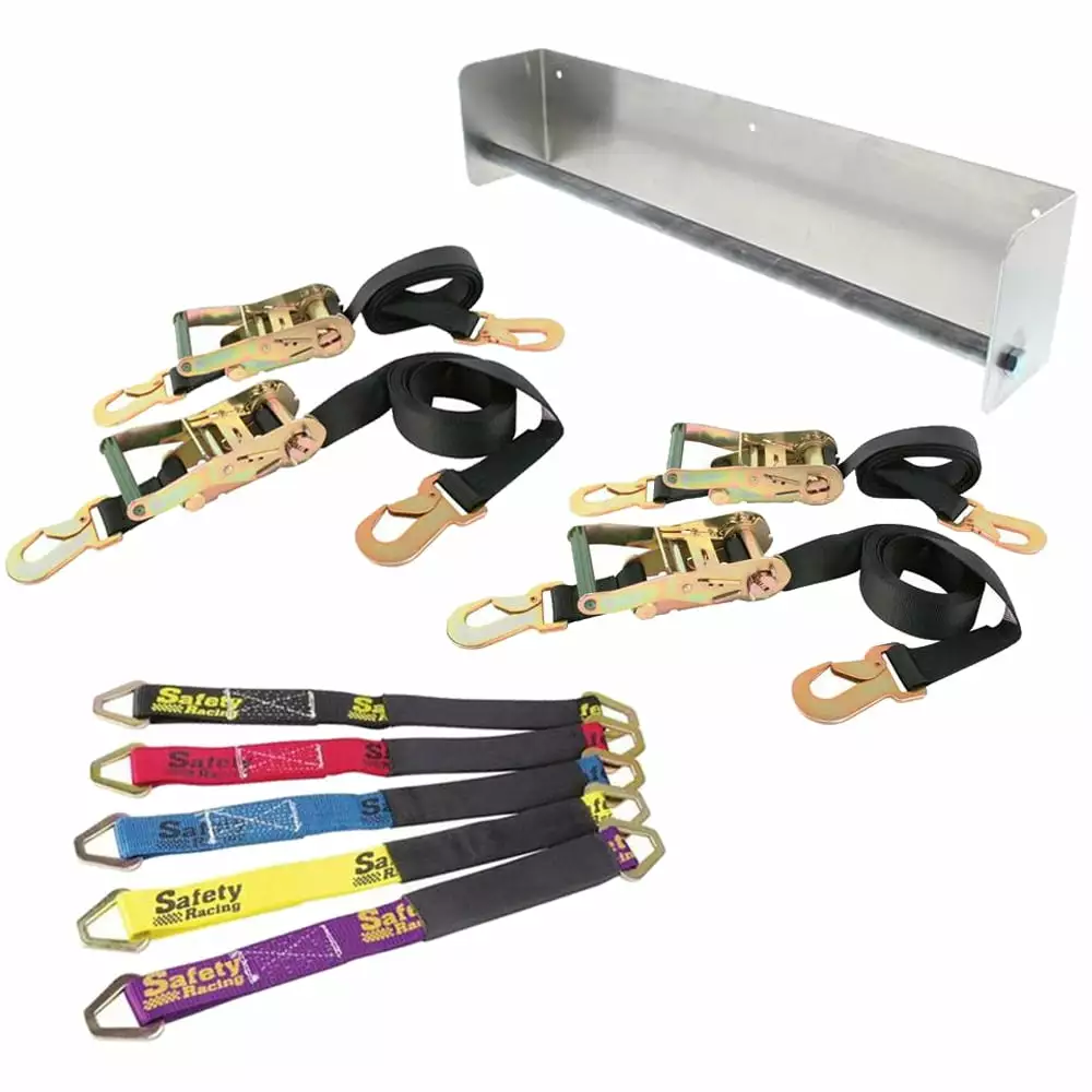 Simpson 35007BK Black Ratchet Tie-Down/Axle Strap Kit. Set of 4