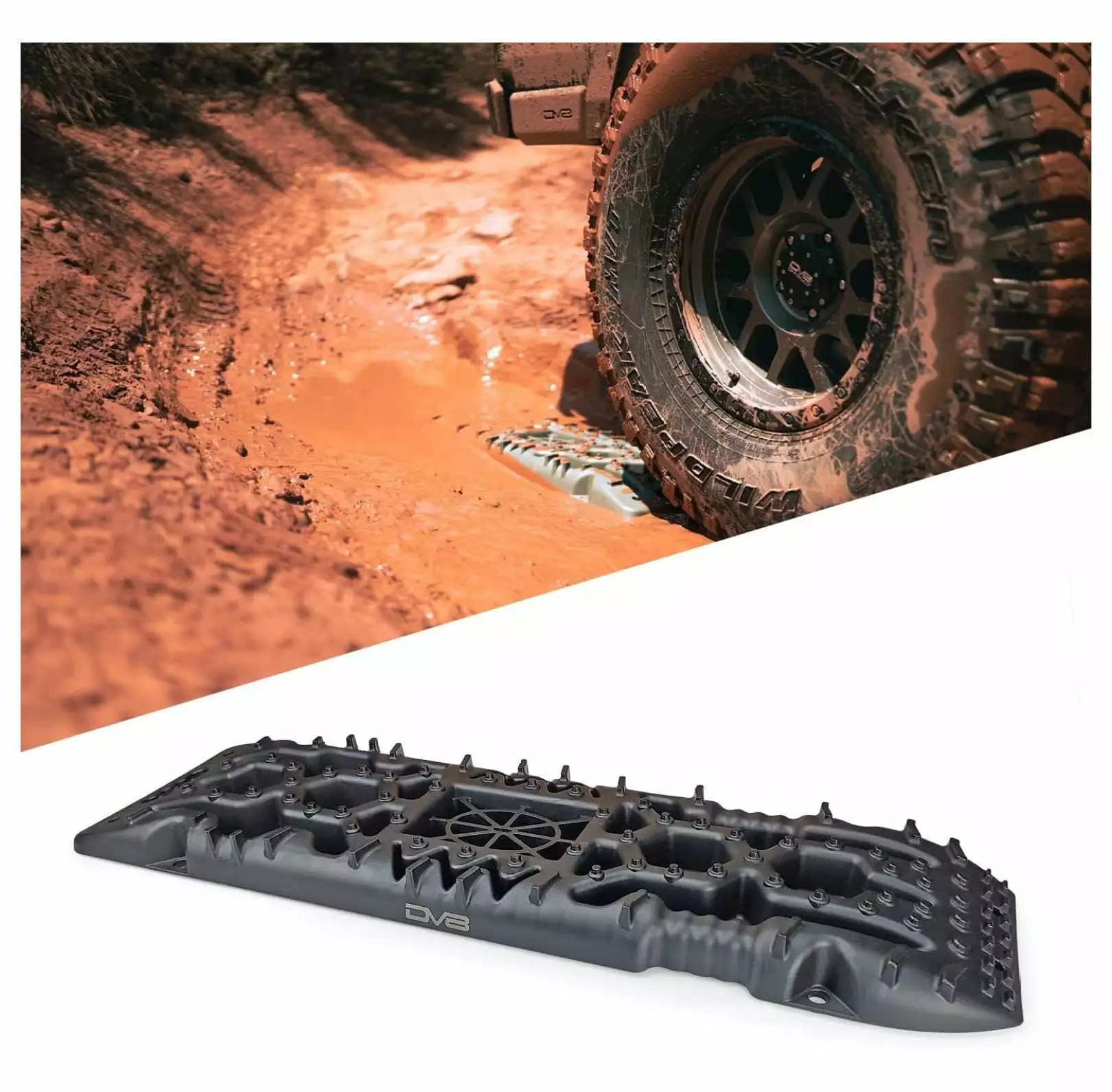 SinYYH Offroad Traction Boards Compatible with Trucks. Car. . & UTV's | Set of 2 Boards | 10 Ton Weight Rating | Sand. Mud. & Snow | Stackable | Storage Bag Included