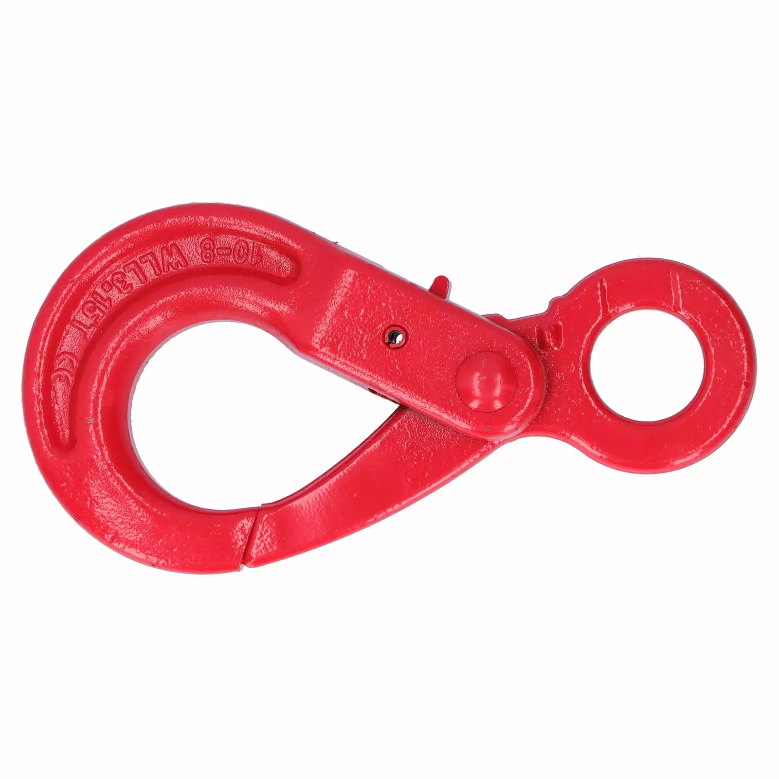 Slip Hook Alloy Steel Eye Shaped Self Locking Safety Rotation Lifting Towing Lock 3.15T