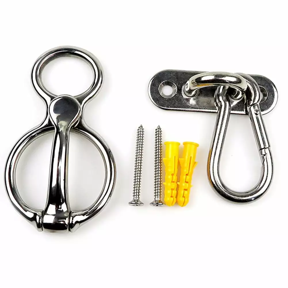 Stainless steel Horse RopeTie Ring Rope Release Device Equestrian Accessories