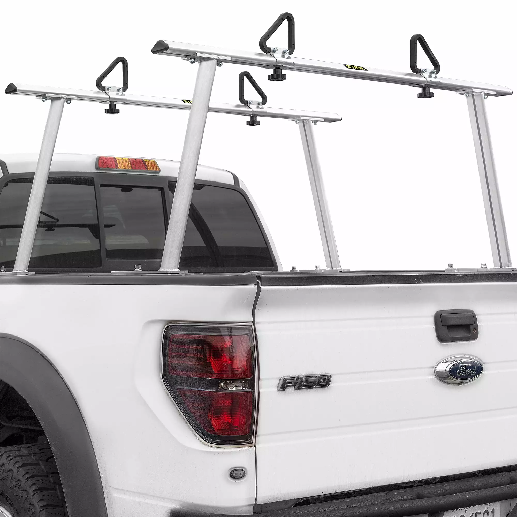 Stark 1.000lbs Aluminum Extendable Pick-Up Truck Ladder Rack (No Drilling Required)