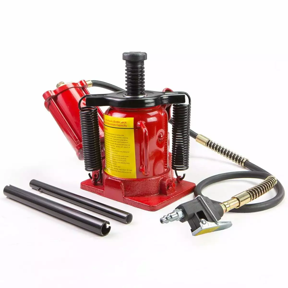 Stark Low Profile Hydraulic Bottle Jack Air-Operated Bottle Jack Lift Manual Jack Air Jack with Handle. 20-Ton