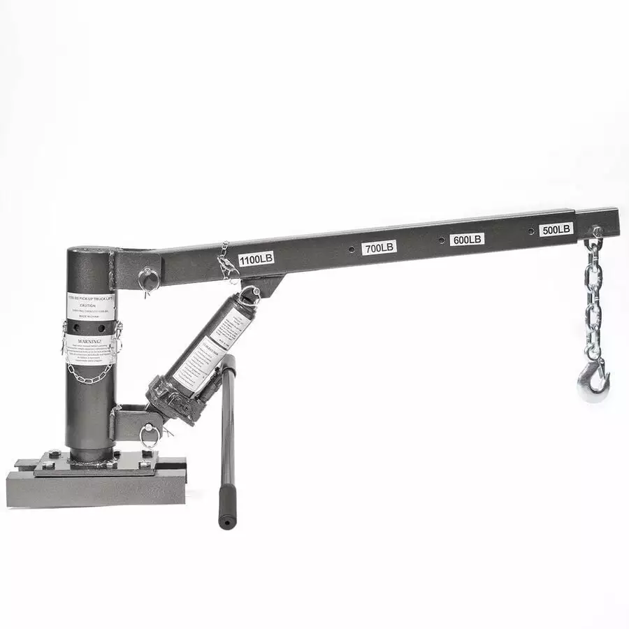 Stark USA Foldable Pickup Truck Crane. Extra Lift Hoist Load. 1/2 Ton Capacity