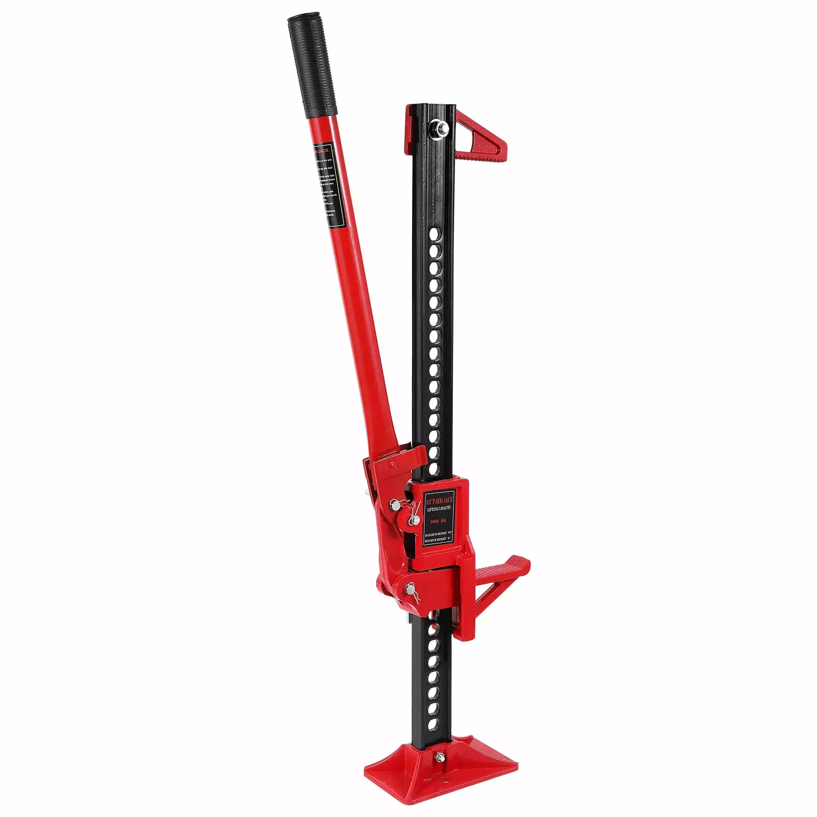 V-Head Pipe Jack Stand with 2-Ball.28-52 Inch Adjustable Height.1/8-12 Capacity. 2500 lb Load Capacity.Heavy Duty Carbon Steel Body. Steel Jack Stands with Portable Folding Legs