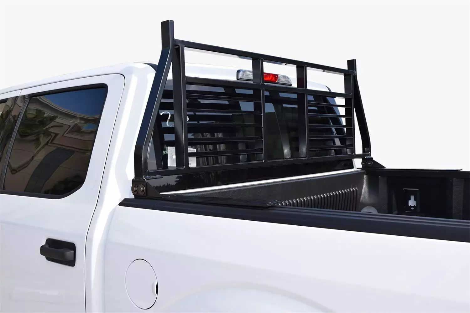 Steelcraft Head Ache Rack Black Compatible with 1999-2016 Ford Super Duty. 04-15 Nissan Titan All (Excl. All GM Full size. F150. Tundra. Ram)