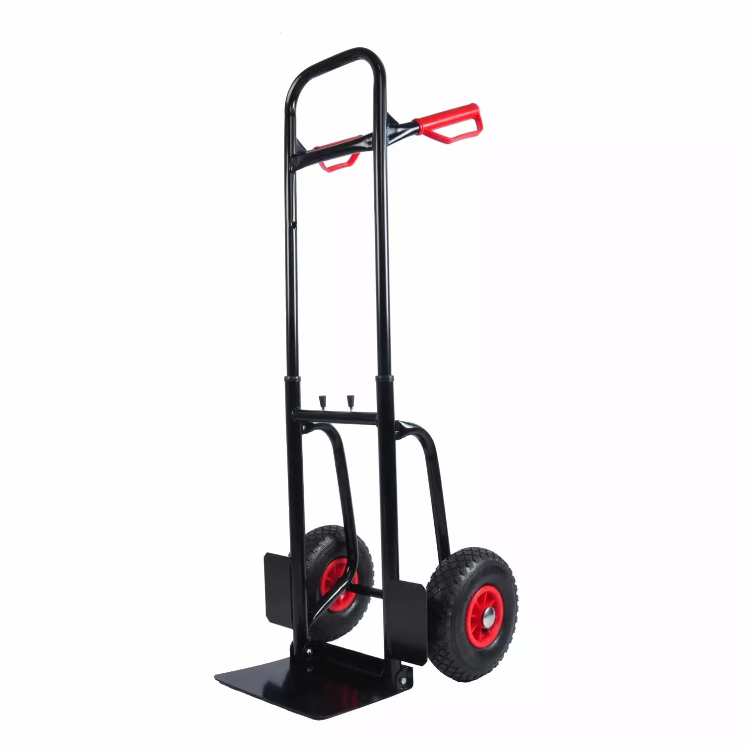 Sturdy Heavy Duty Steel Trolley with Double Handles for Moving 330 lb Capacity Platform Truck with 10 Rubber Wheels - Ideal for Warehouse Garden Grocery Transport