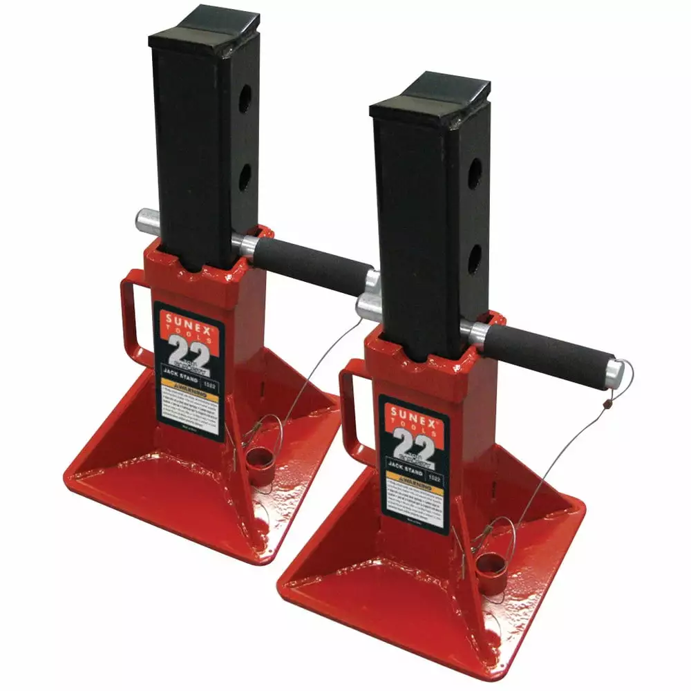 Sunex 1522 22 Ton Pin Type Jack Stands (Pair)