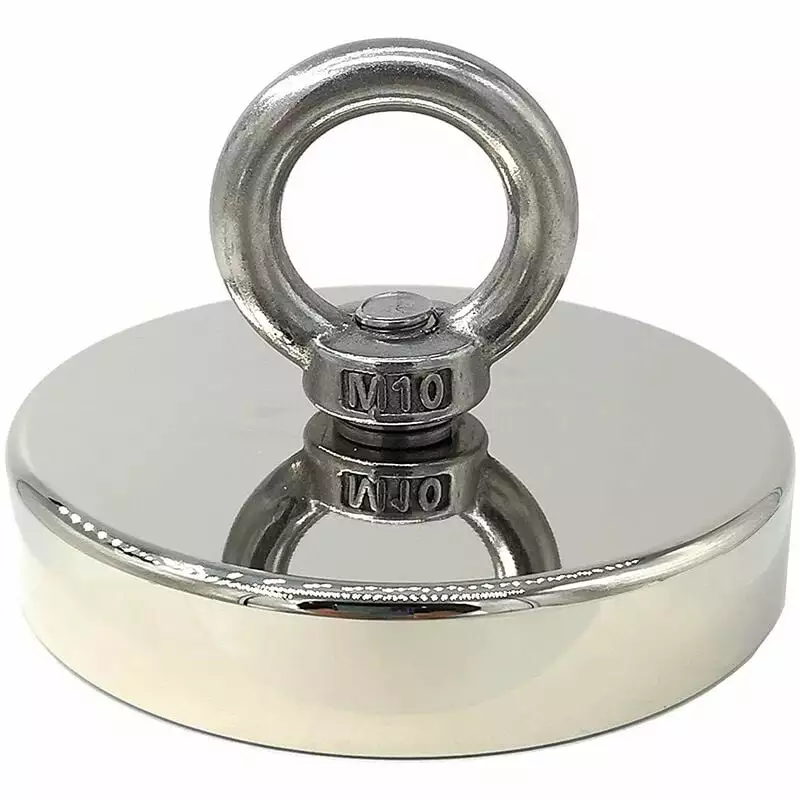 Super Powerful Neodymium Magnet 300kg Ideal for Magnetic Fishing 90mm with Neodymium Metal Buckle