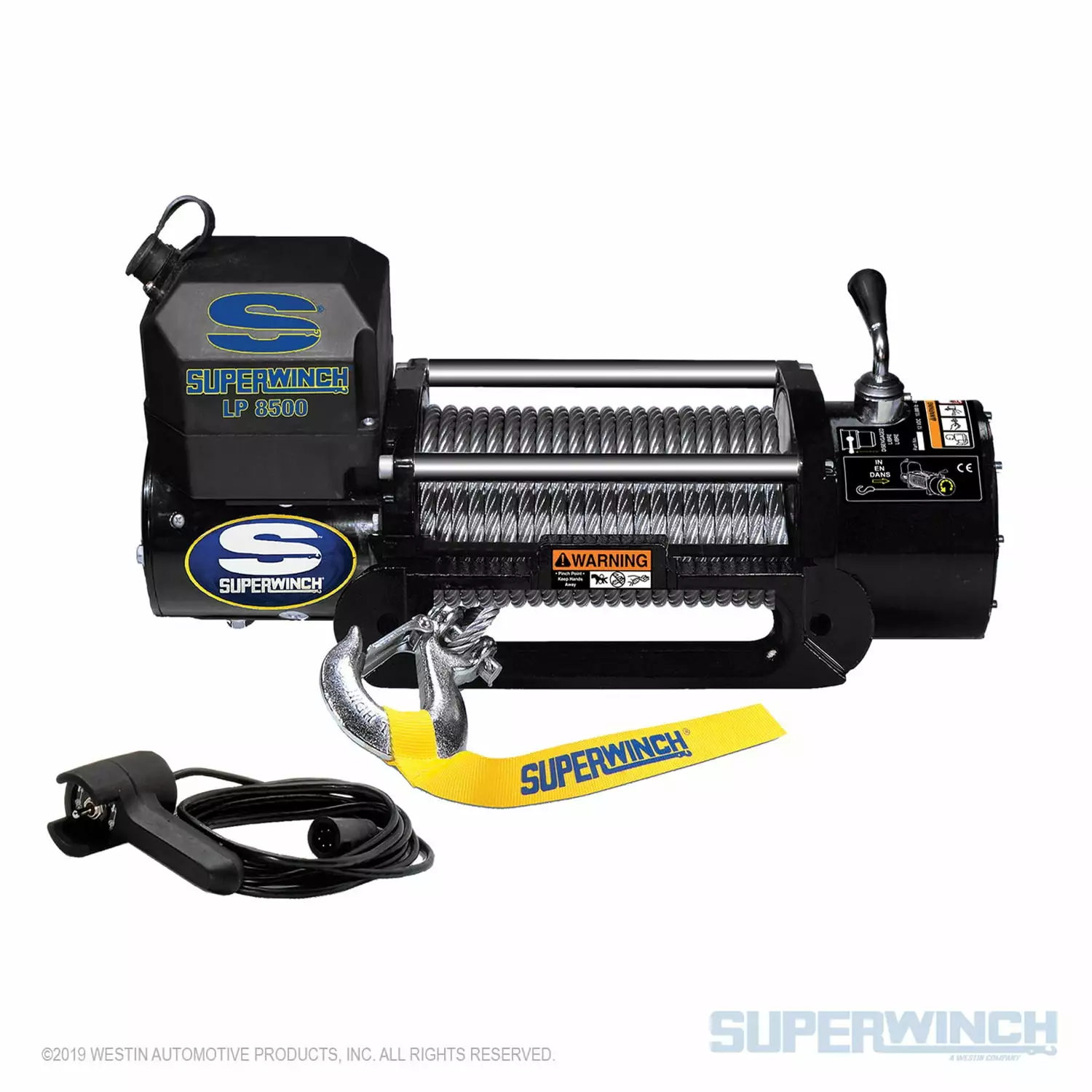 Superwinch 8500 LBS 12V DC 5/16in x 95ft Steel Rope LP8500 Winch - 1585202