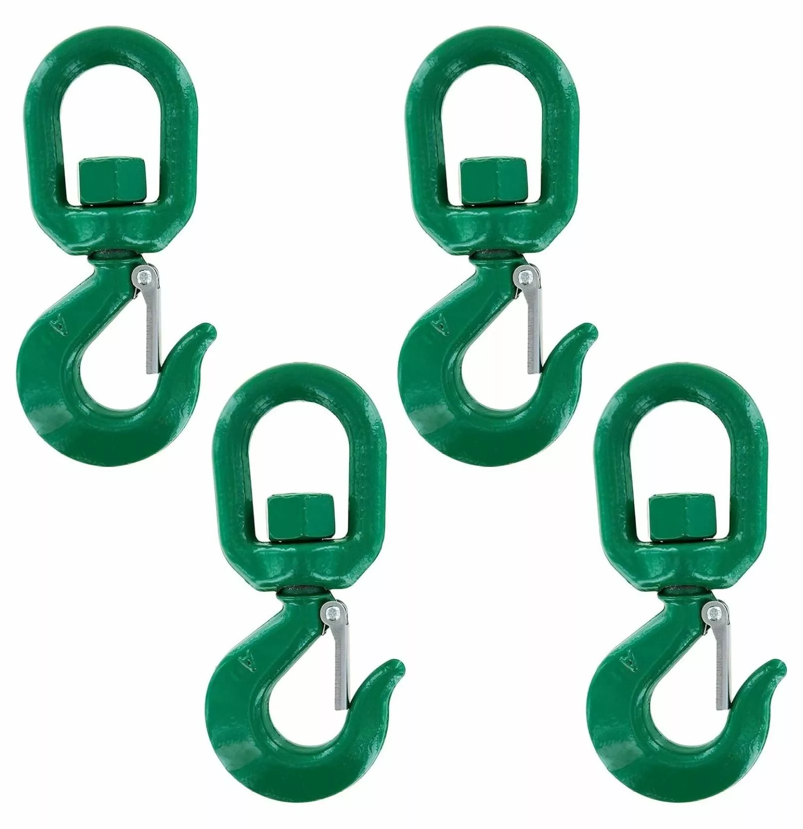 Zazesaby Swivel Eye Hoist Hook - 3 Ton - 4 Pack