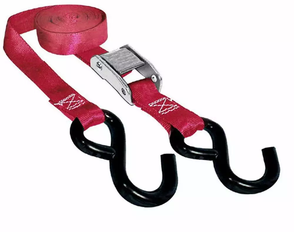 TIE DOWN STRAPS 1 X 66 2000 LB. RED