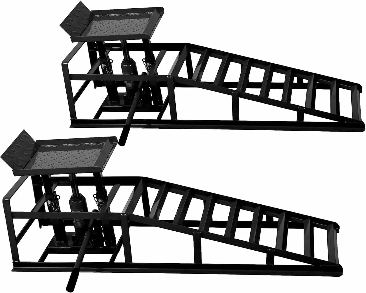 Tabaray Car Ramps Lifts 10000Lbs 5T Capacity Garage Vehicle Lift Ramps Auto Car Truck Service Ramps Lifts Automotive Hydraulic Lift Repair Frame Lift (Set of 2. Black)