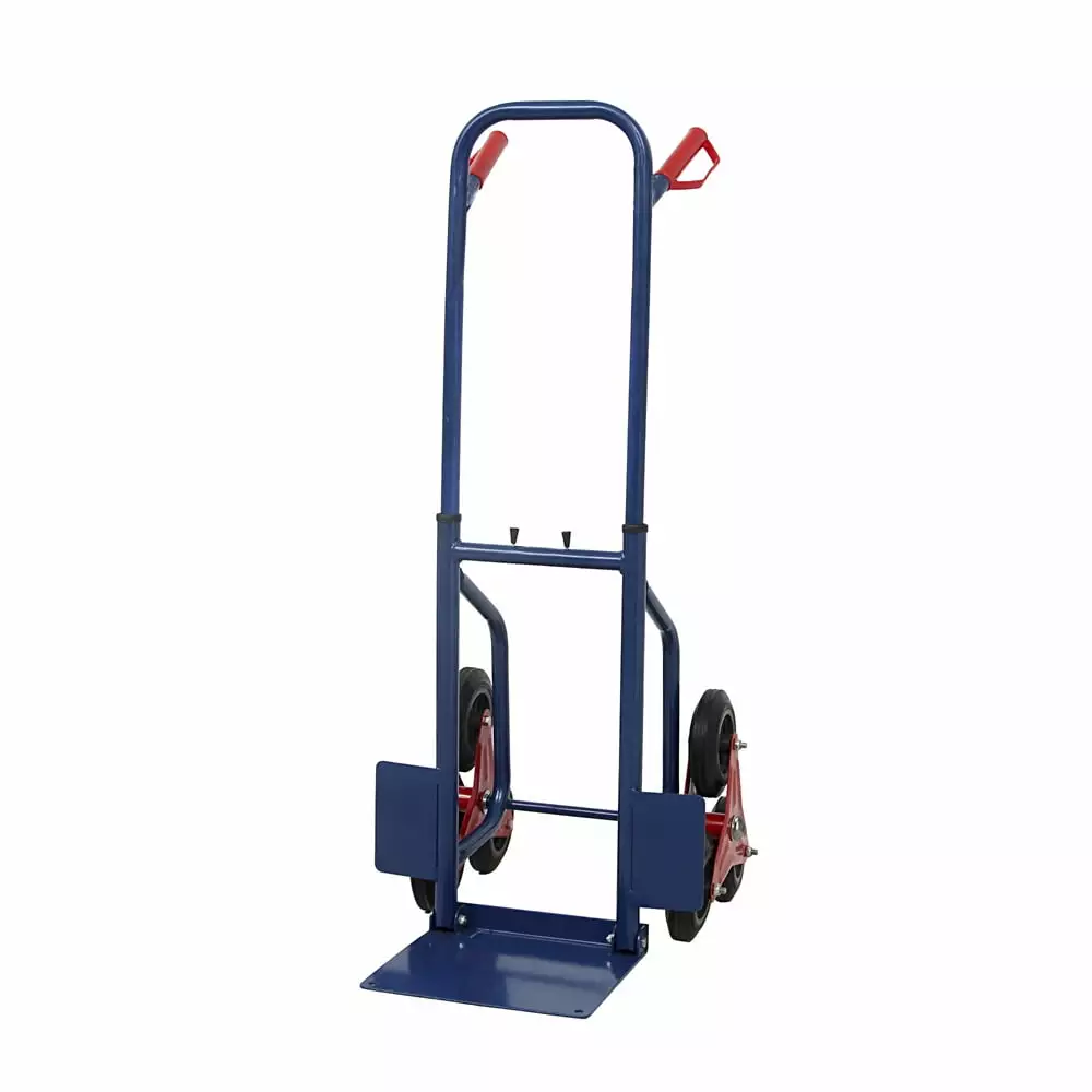 Tcbosik 440lbs Capacity Moving Warehouse Hand Truck. Versatile Moving Appliance Cart. Foldable Stair Climbing Truck with Rubber Handles and Rubber Wheels for Delivery Drivers Farmers Builders. Blue