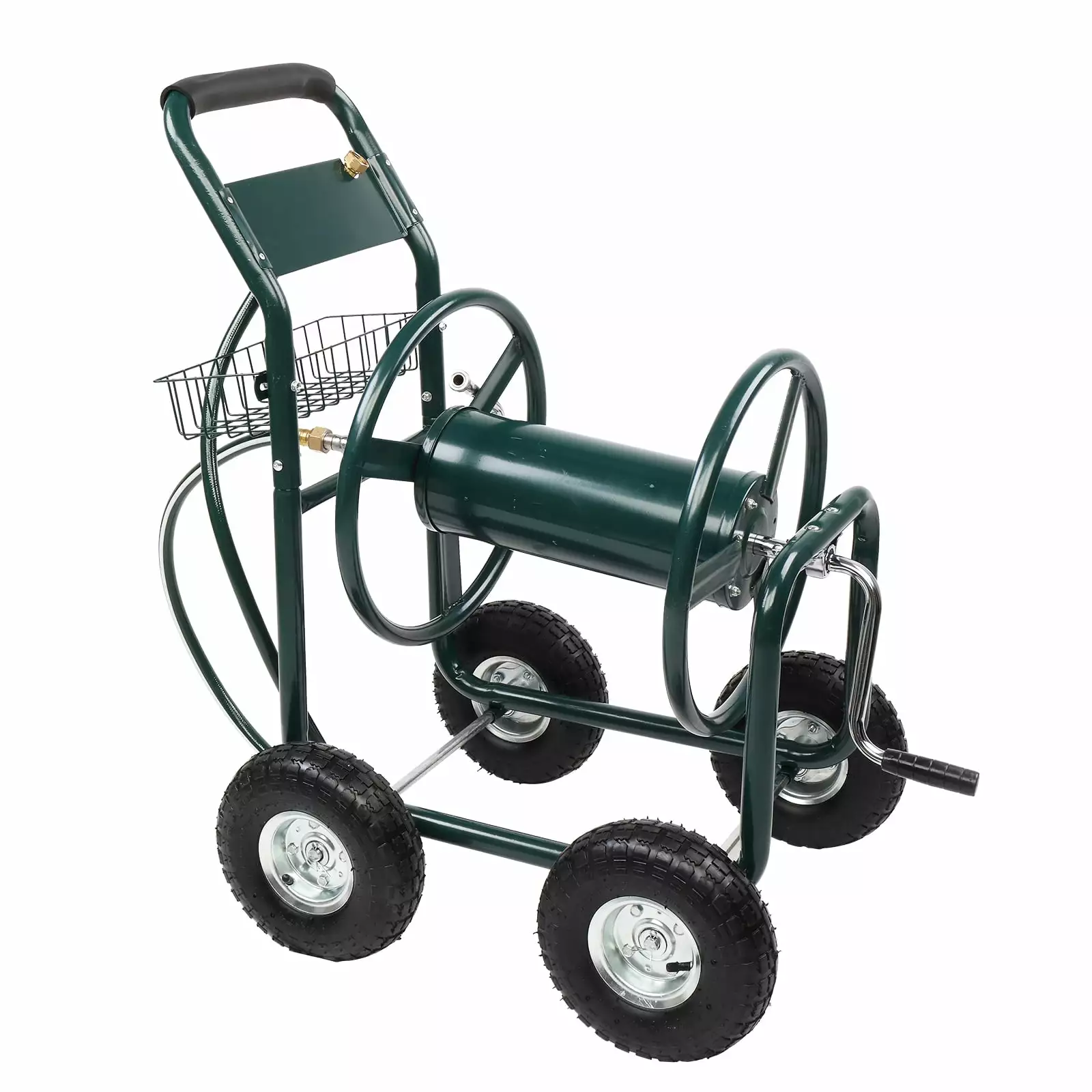 Tcbosik Iron Four-Wheels Pipe Truck. Dark Green