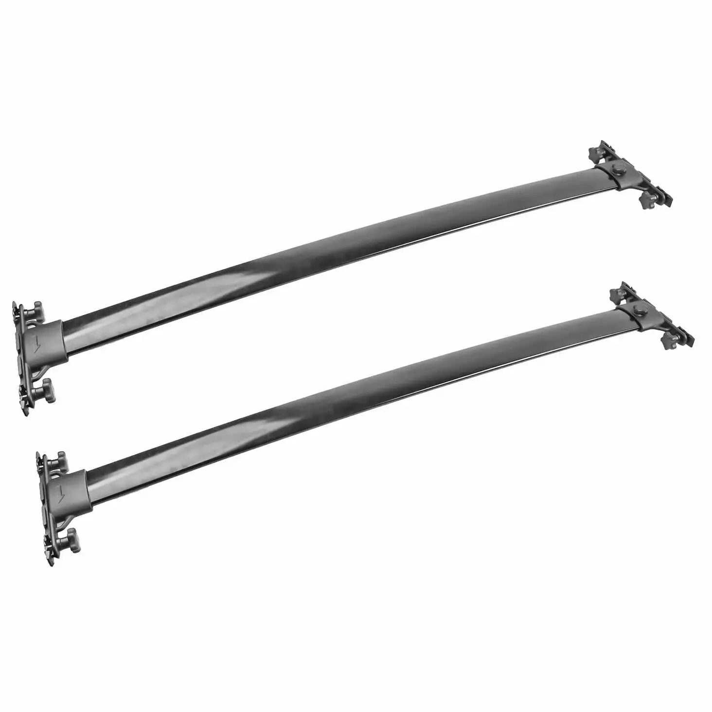 Teledu Pair Roof Rack Bars Top Rail Cargo Carrier For 08-13 Highlander Sport Utility