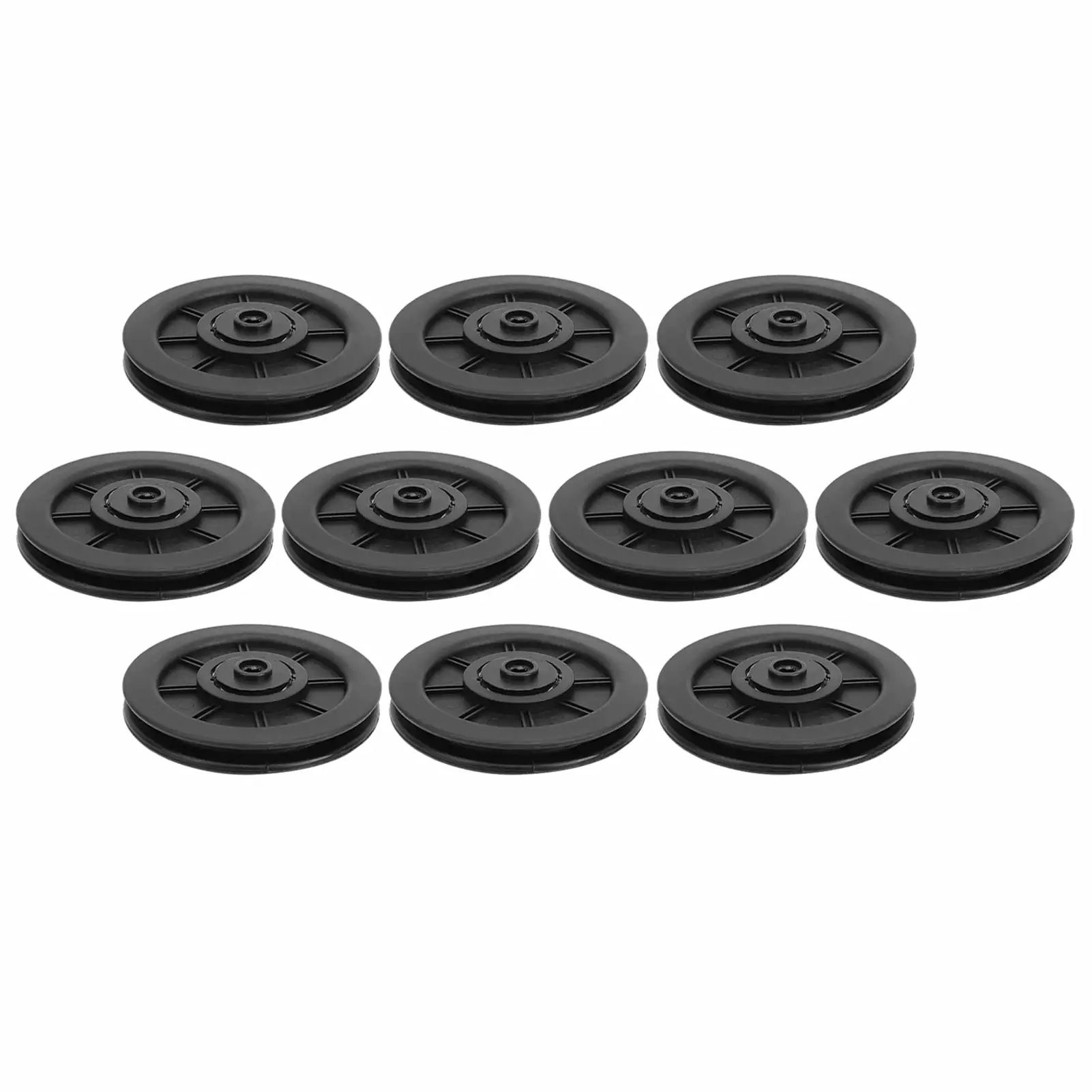 Tianlan 10Pcs/Set 100MM Universal Nylon Bearing Pulley Wheel Replace for Gym Fitness Equipment