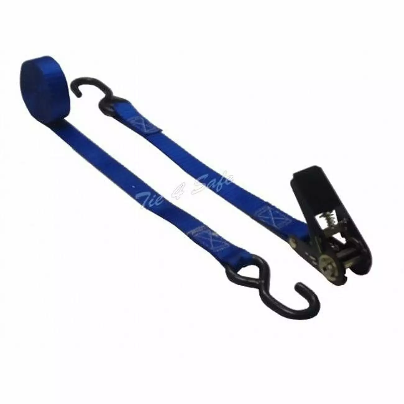 Tie 4 Safe 1 in. x 12 ft. Utility Tie Down Strap With Fully Coated Hook