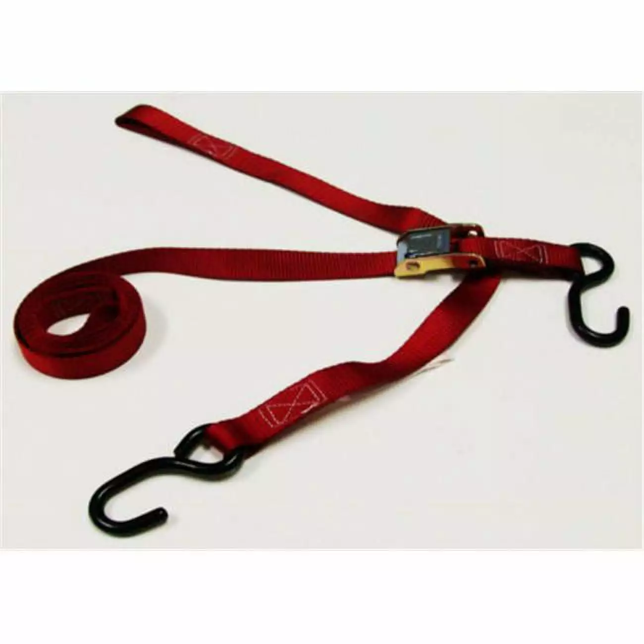 Tie 4 Safe CT02-606-W2F-ST-2P-Red 1 in. x 6 ft. Utility Tie Down Strap Plus Loop End