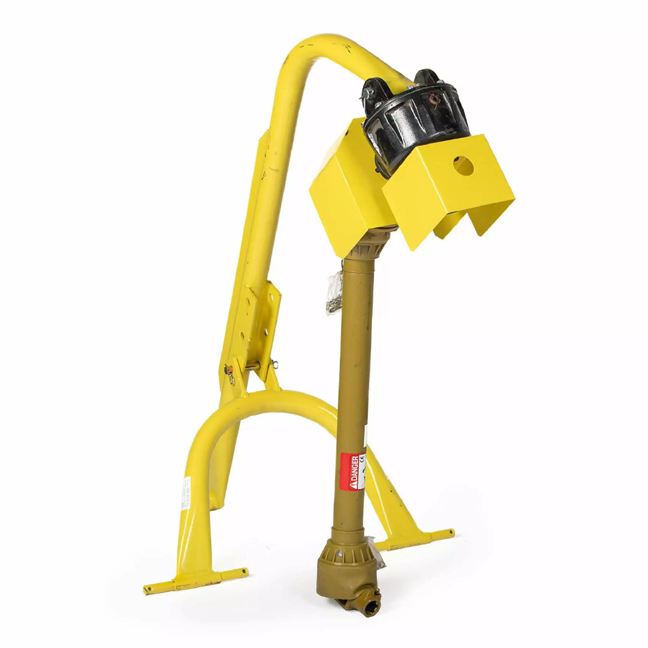 Forklift Tilting Drum Dumper - 800 lbs. Yellow