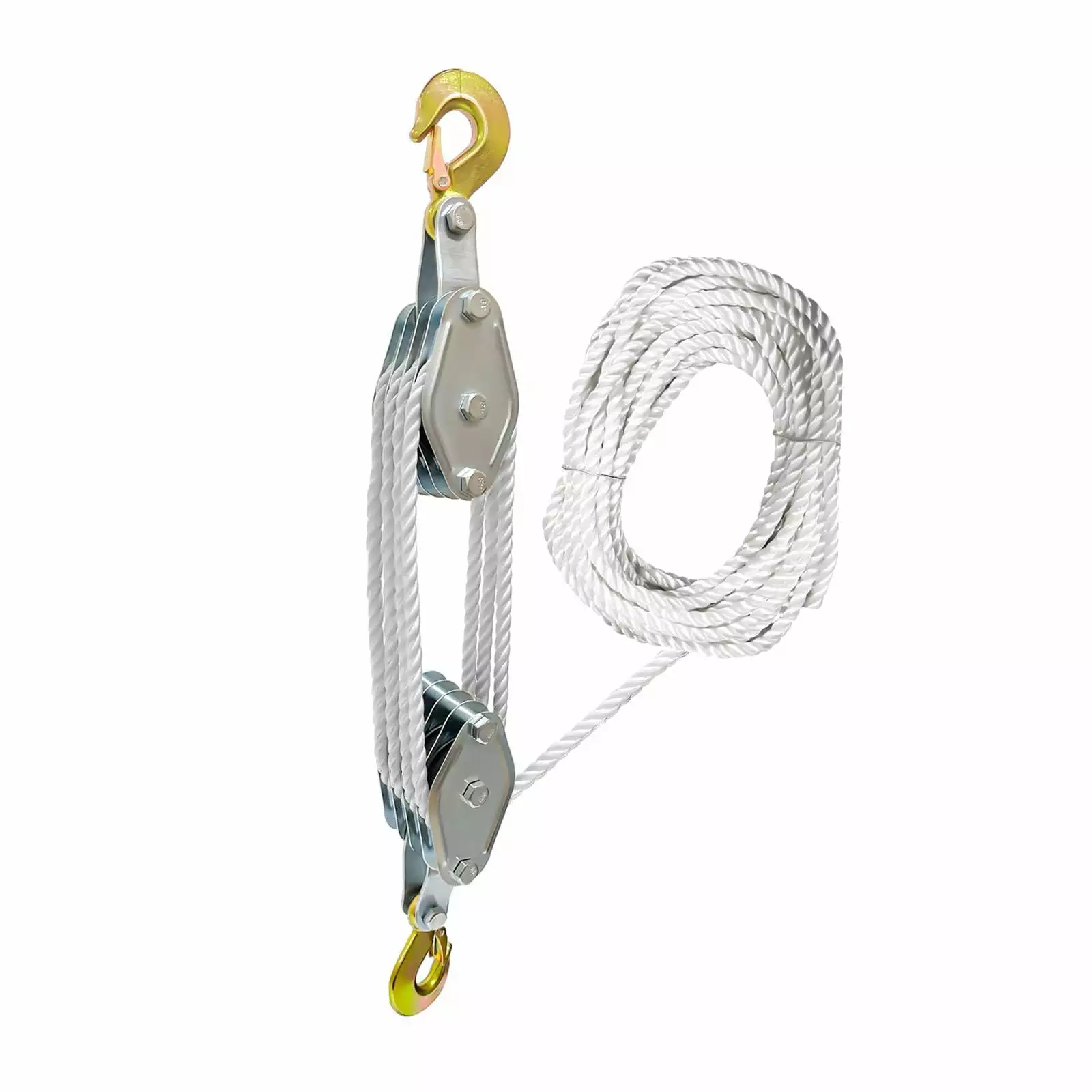 Tie 4 Safe TWS21-510-W27-Y-4 2 in. x 10 ft. Lasso Strap with D-Ring - Yellow. 4 Piece