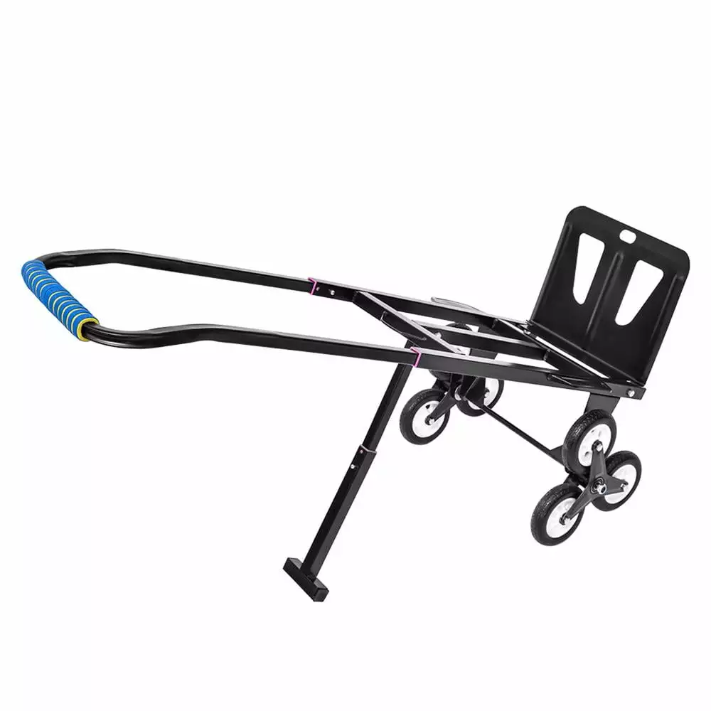 WAASOSCON Stair Cart Shopping Grocery Foldable Cart Stair Climbing Hand Trucks 440 Lbs Capacity Trolley Cart for Stairs with Telescoping Handle & Wheels rational