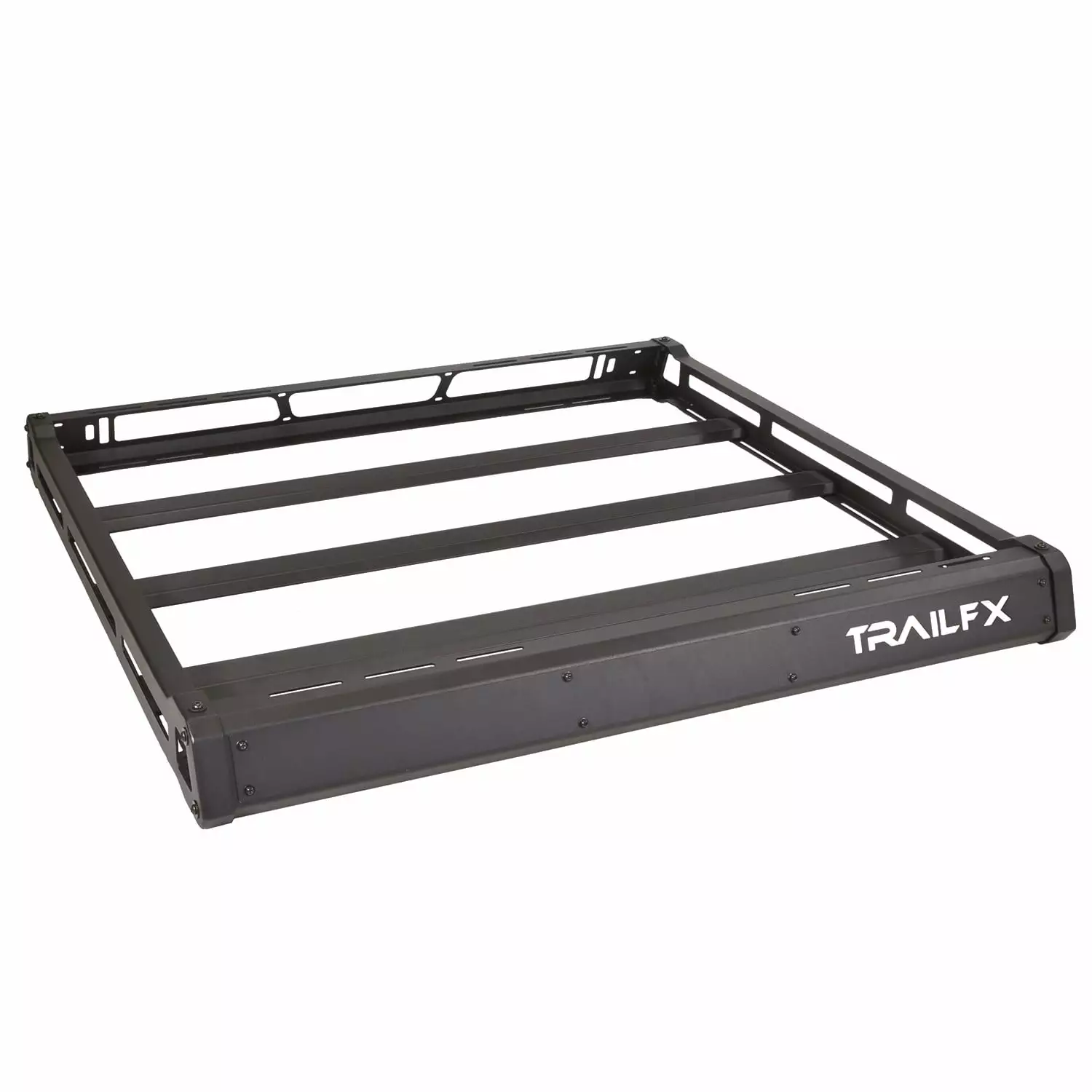 AA-Racks Model APX2503 79 Full-Size Low Profile Heavy Duty Aluminum Truck Bed Rack for Trucks and Trailers with Open Rails (300lb On Road Capacity)